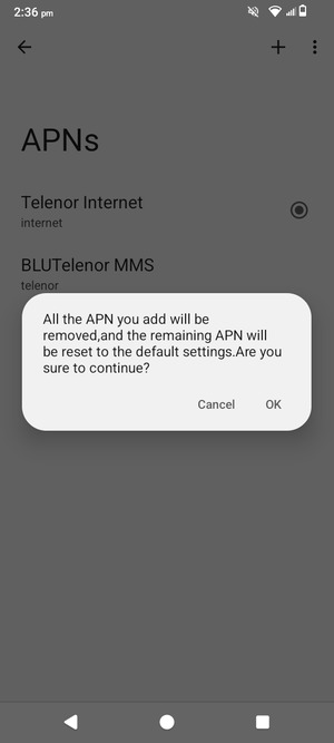 Select OK