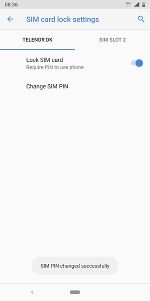 Your SIM PIN has been changed