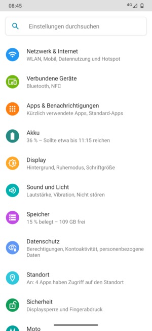 Wählen Sie Netzwerk & Internet