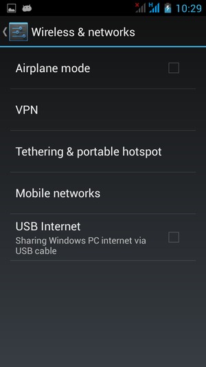 Select Tethering & portable hotspot