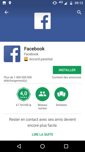 Sélectionnez INSTALLER