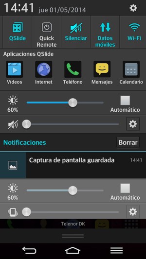 Seleccione silenciar para volver al modo de sonido