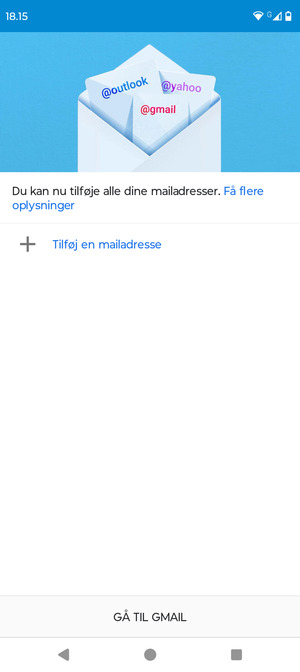 Vælg Tilføj en mailadresse