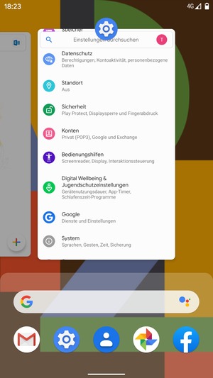 Apps nach oben streifen, um sie zu schliessen