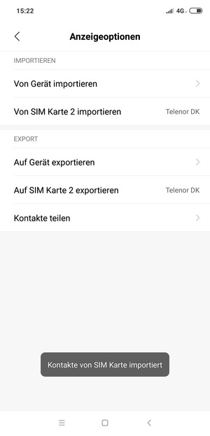 Ihre Kontakte werden in Ihrem Google Konto gespeichert und auf Ihrem Handy gespeichert, wenn Google das nächste Mal synchronisiert wird.