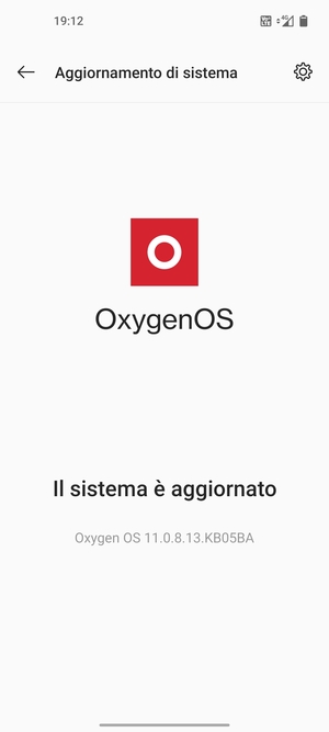 Se il tuo telefono è aggiornato, vedrai la seguente schermata