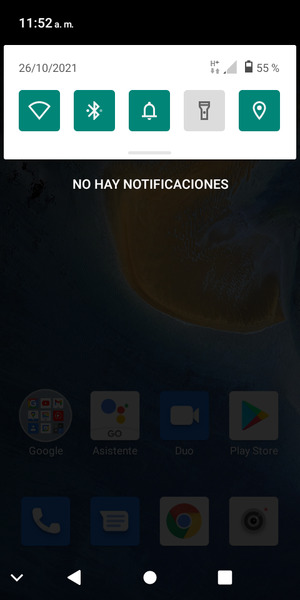 Deslice hacia abajo el menú superior de nuevo
