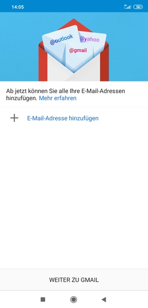 Wählen Sie E-Mail-Adresse hinzufügen