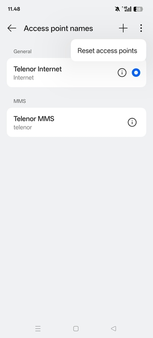 Select Reset access points
