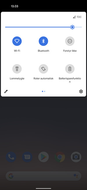 Slå Wi-Fi og Bluetooth fra