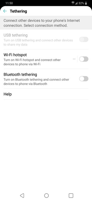 Select Wi-Fi hotspot