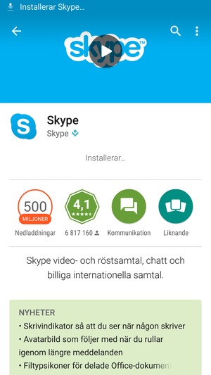 Vänta på att installationsprocessen avslutas