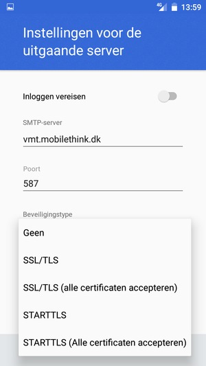 Selecteer Geen