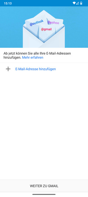 Wählen Sie E-Mail-Adresse hinzufügen