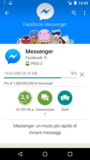 Attendi il completamento del processo di installazione