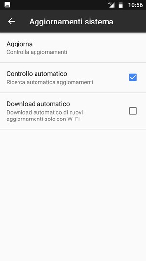 Seleziona Aggiorna