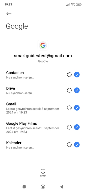 Uw gegevens worden gesynchroniseerd
