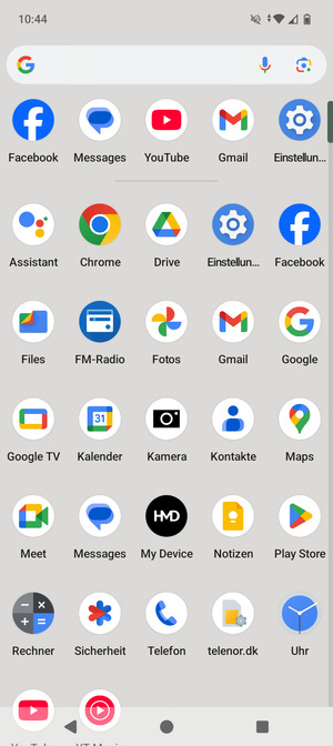 Wählen Sie Einstellungen