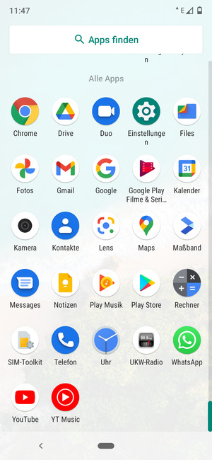 Wählen Sie Einstellungen