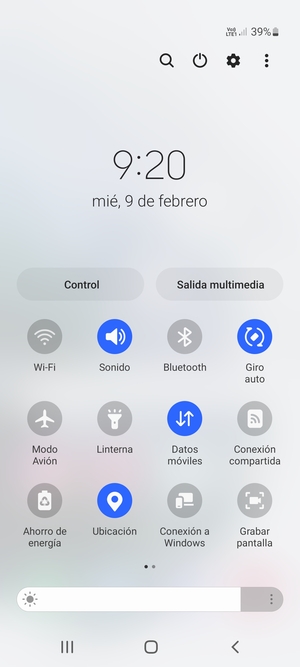 Desactive Ubicación