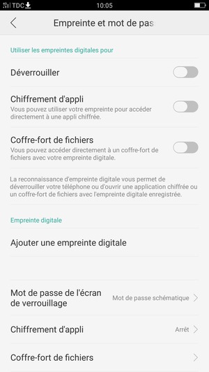 Votre téléphone est maintenant sécurisé par un écran de verrouillage