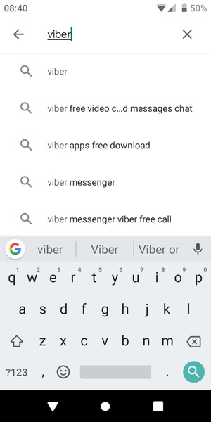 Enter the app name and select Search