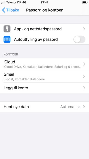 Gmail er klar til bruk