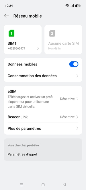 Sélectionnez eSIM