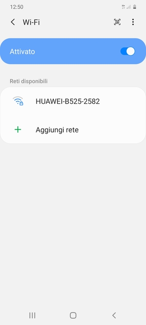 Seleziona la rete wireless a cui desideri connetterti