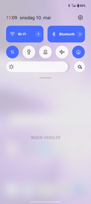 Dra ned toppmenyen igjen