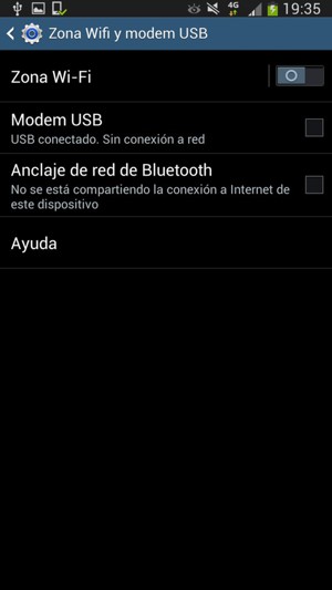 Seleccione Zona Wi-Fi