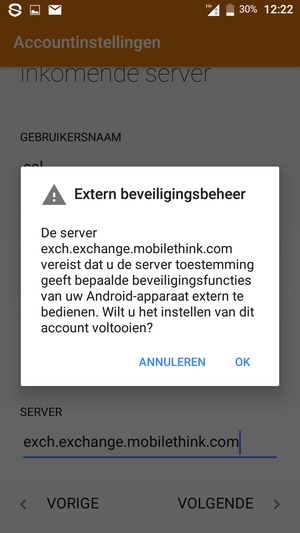 Selecteer OK