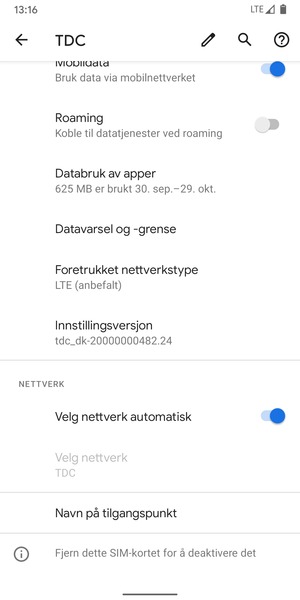 Velg Navn på tilgangspunkt