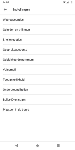 Selecteer Voicemail