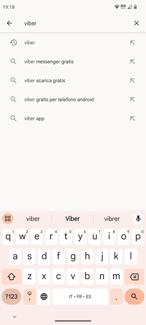 Inserisci il nome dell'app e seleziona Ricerca