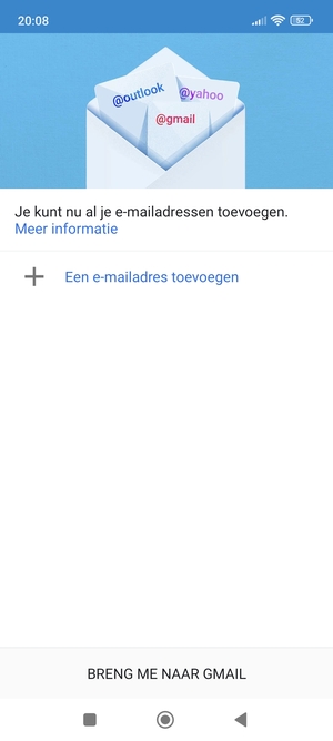 Selecteer Een e-mailadres toevoegen