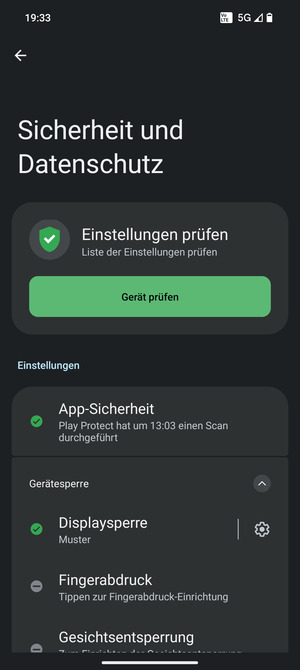 Ihr Handy ist jetzt mit einer Bildschirmsperre gesichert