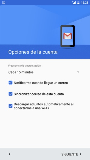 Seleccione SIGUIENTE