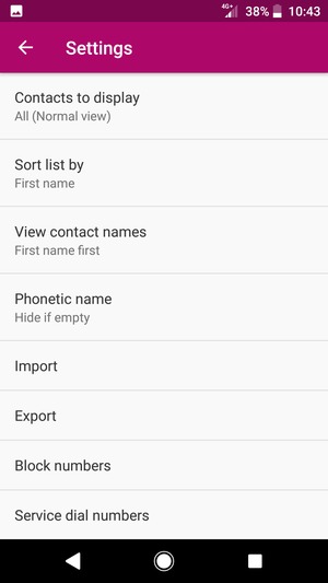Scroll to and select Import