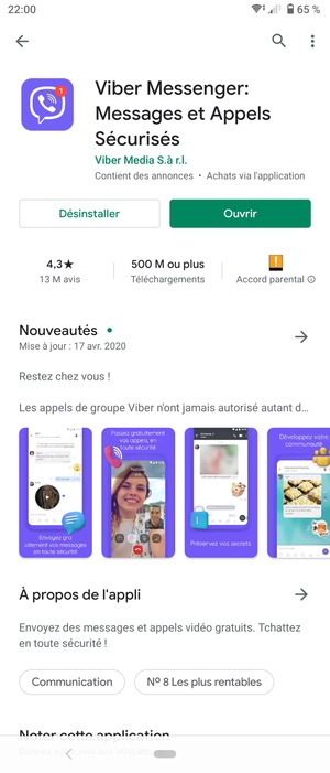 Sélectionnez Ouvrir