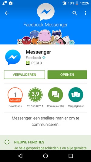 Selecteer OPENEN