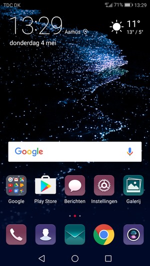 Om alle actieve apps te sluiten, selecteer u de 
  Recente
  applicaties knop