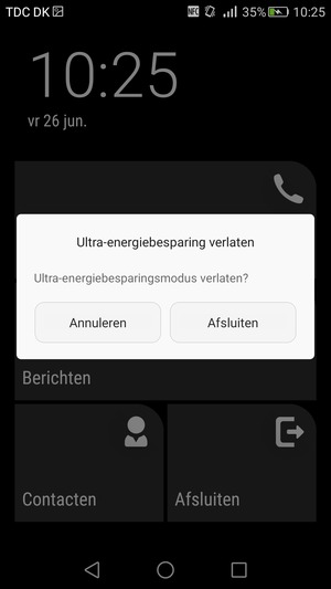 Selecteer Afsluiten