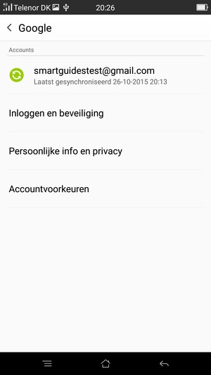Selecteer uw account