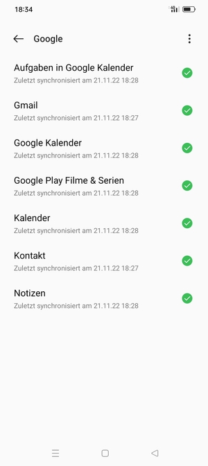 Stellen Sie sicher, dass Kontakt ausgewählt ist