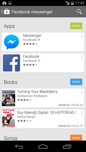 Select the app