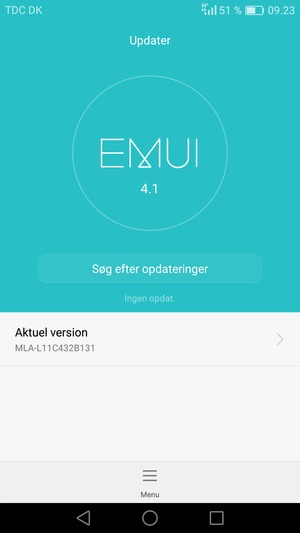 Vælg Søg efter opdateringer