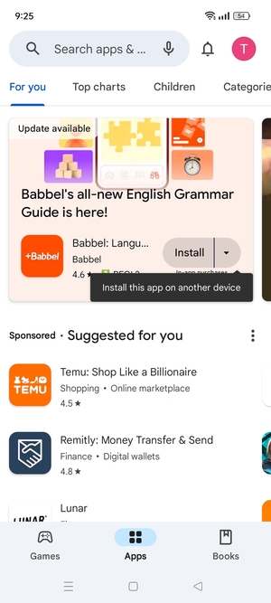Select the Search bar