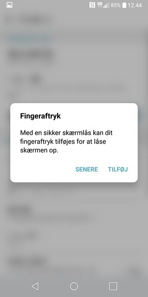 Vælg SENERE