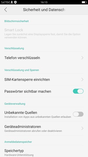 Wählen Sie SIM-Kartensperre einrichten